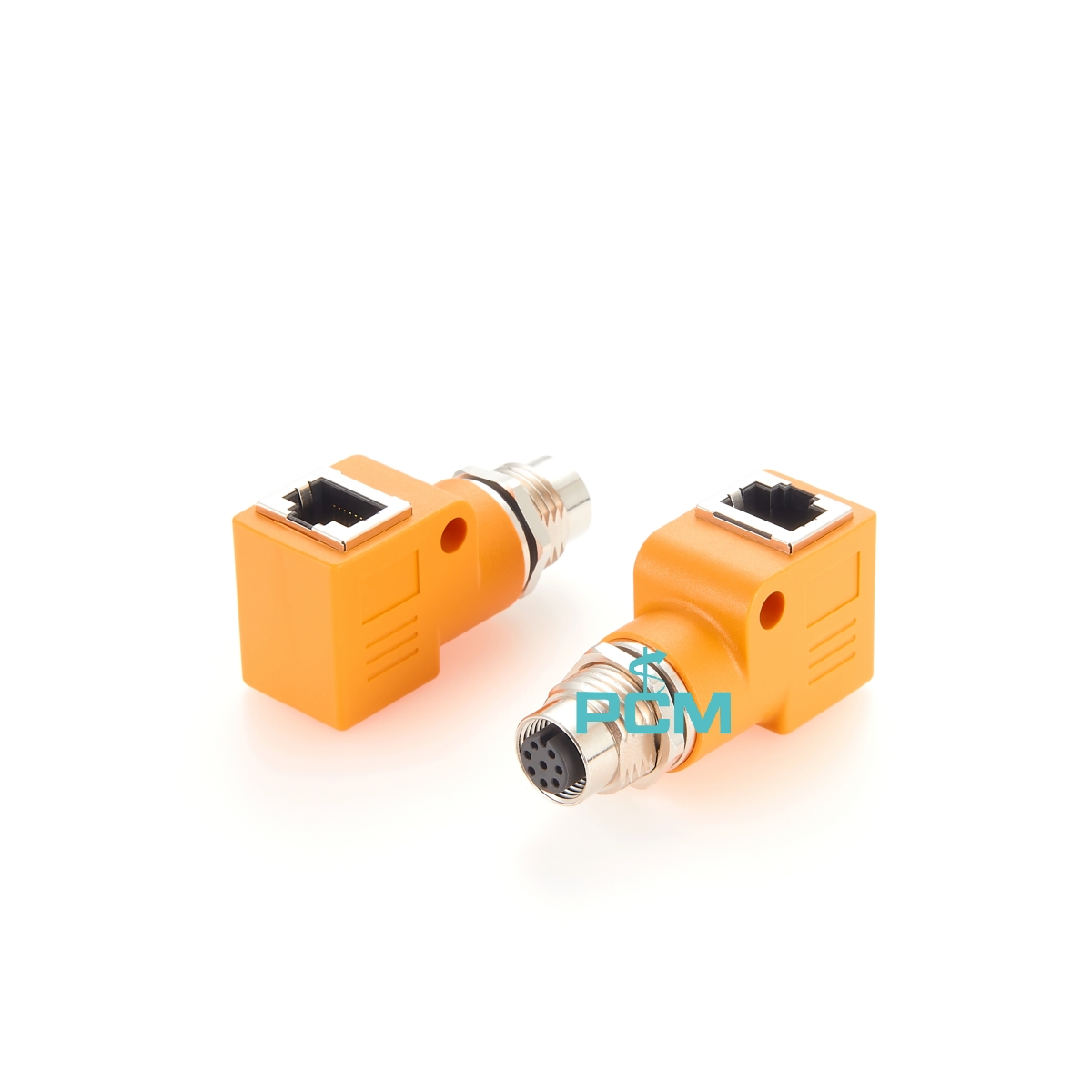 4 Pin 8 Pin M12 A coding To RJ45 Female Gigabit Ethernet Plug Adapter
