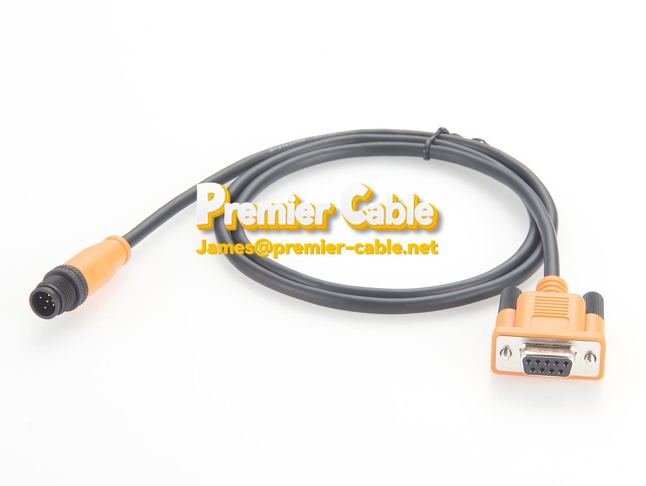 Premier Cable M12 5 pin to DB9 marine CANopen adapter cable