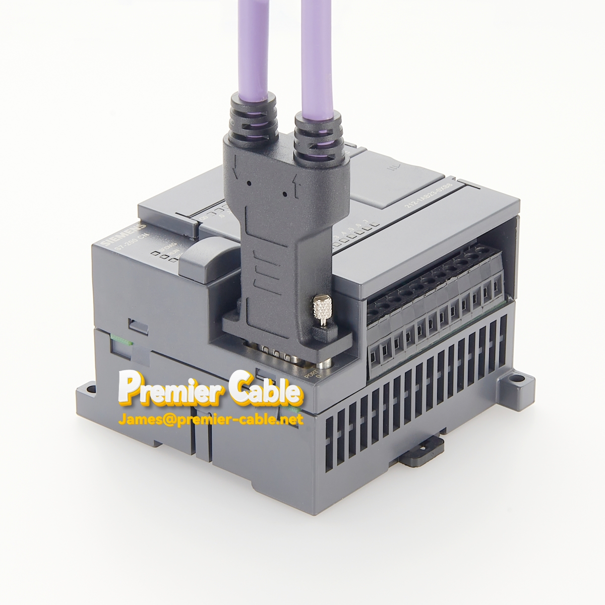 Profibus Connector with M12 Axial Cable Outlet