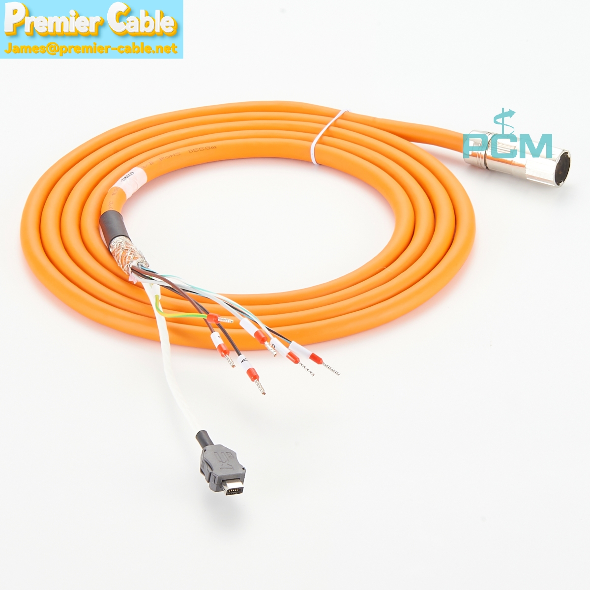 Single cable connection prefabricated with IX connector 6FX5002-8QN08-1AD0