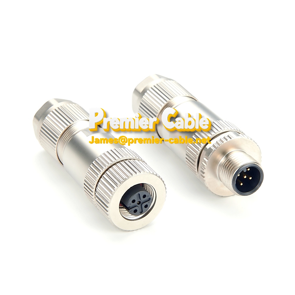 M12 connector field attachable connector