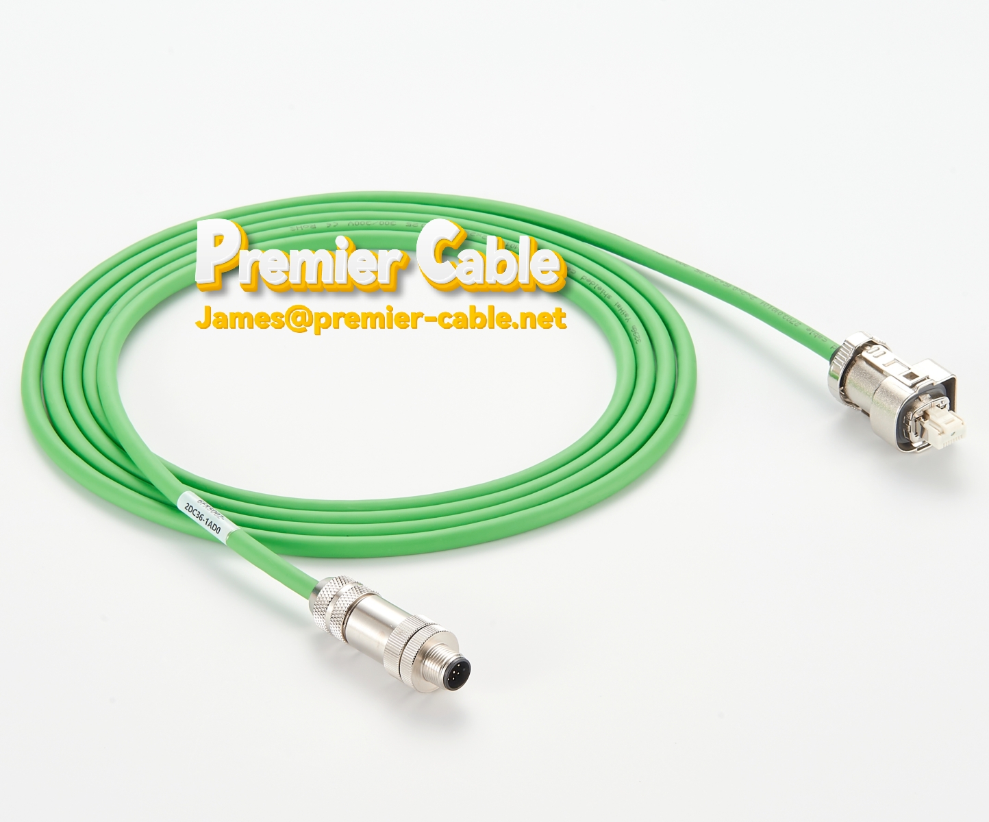 DRIVE-CLiQ Signal cable pre-assembled with RJ45 M12 