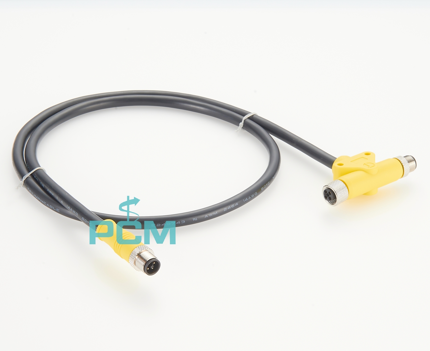 Power Cordset Extension Cable M12 4-pin T code IP67 