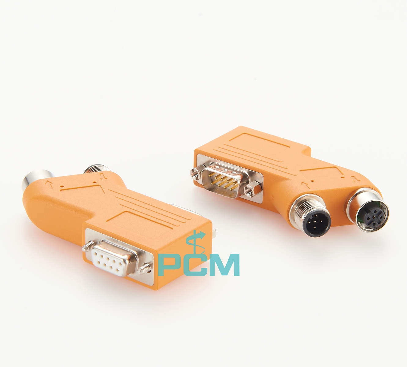 CANopen female SUB-D9 connector 35 degree angled