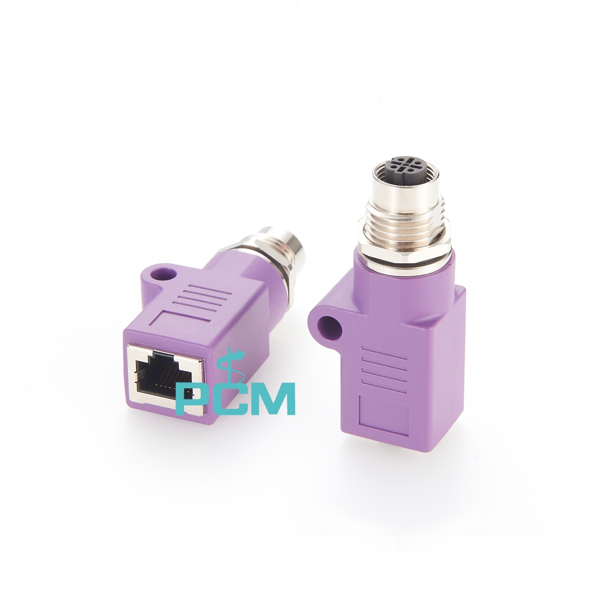 Industrial Ethernet Adaptor M12 Female to RJ45 Jack D-Coding  
