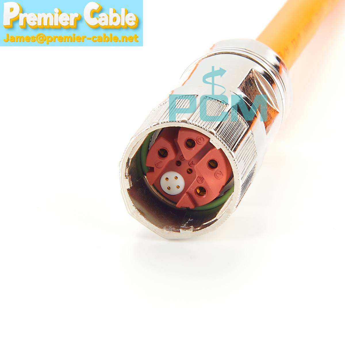 M23 Connector 6FX5002-8QN21-1AD0 Servo Motor Power Cable  