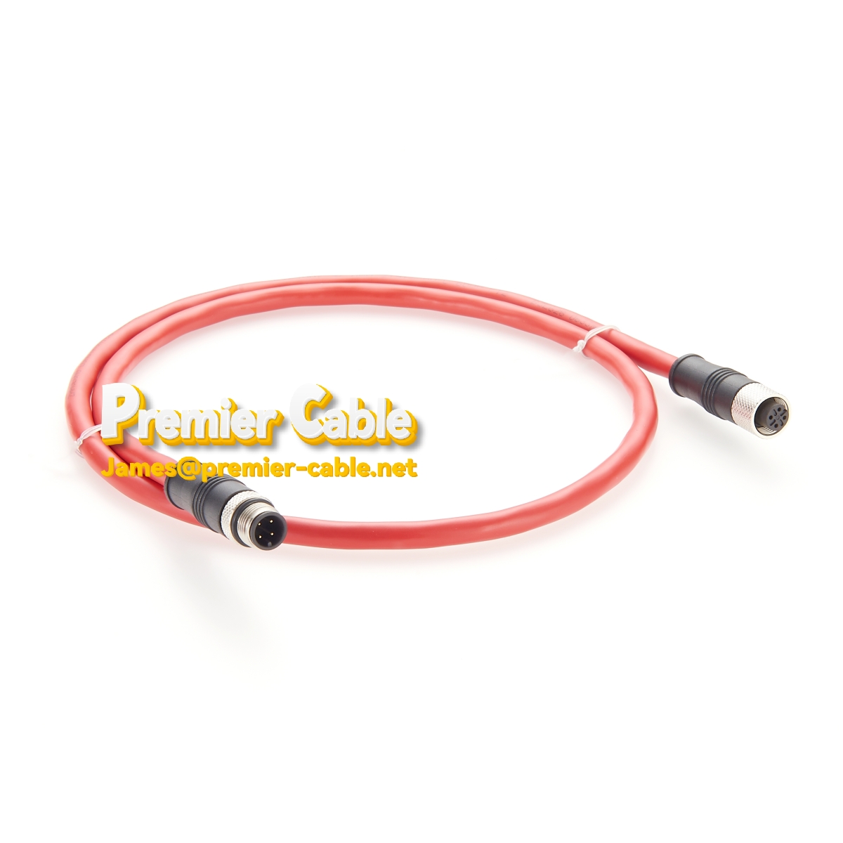 CC-Link Bus Cable 3 core 20AWG High Flexible M12 head