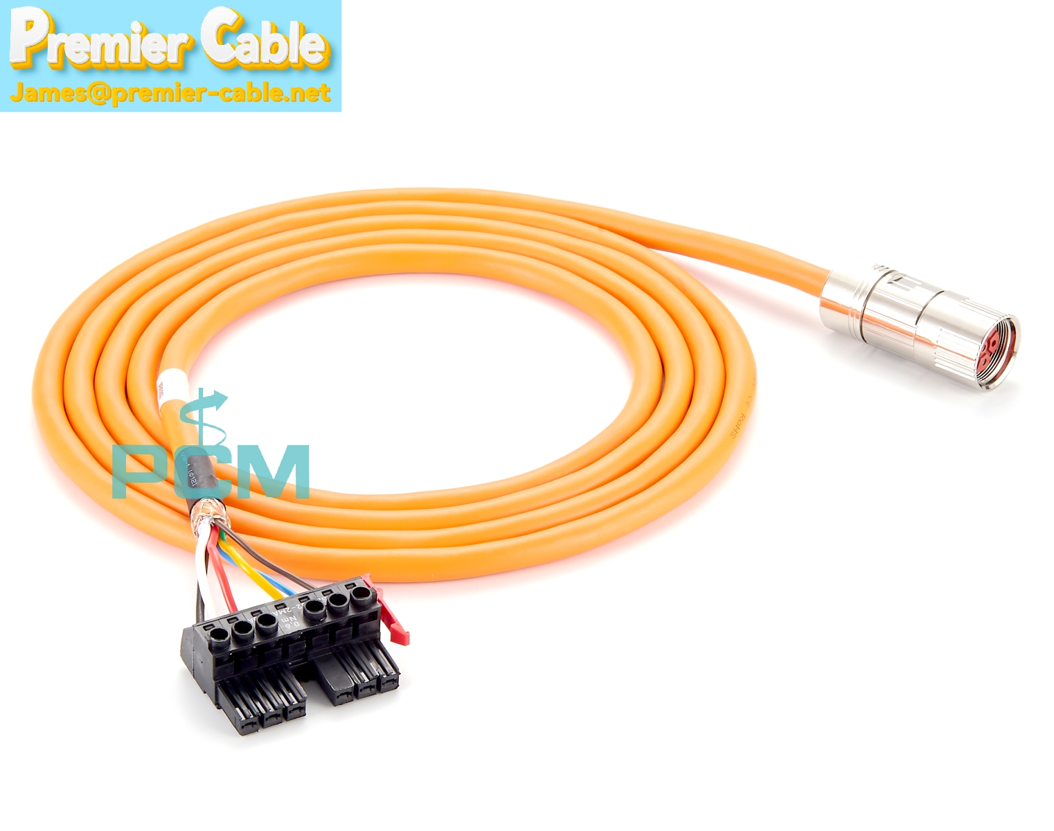 M23 Power Connector Servo Power Cable 6 Pin 