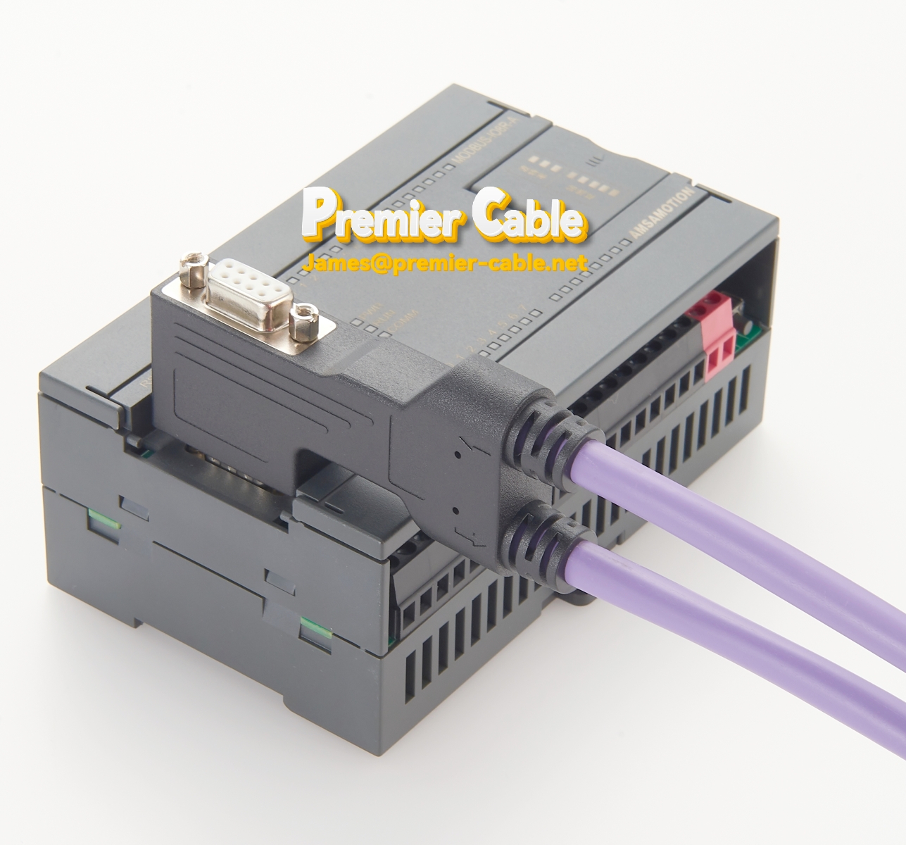 Profibus 9 Way Right Angle Cable Mount D-sub Connector  